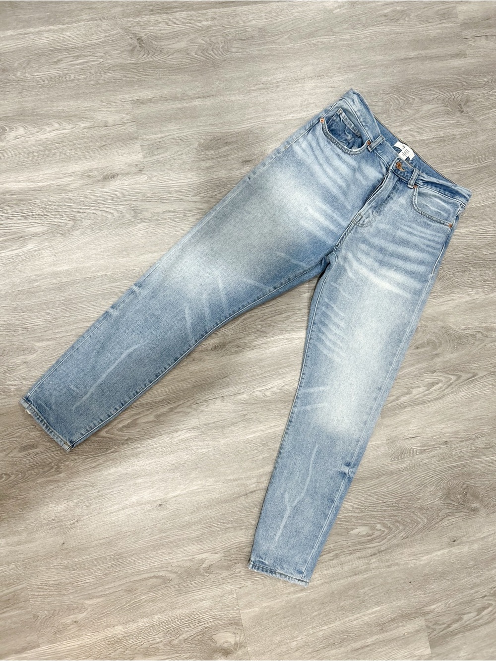Forever 21 Light Blue Slim Straight Jeans